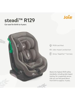 Joie - Car seat STEADI R129 Cobble Stone Birth to 18 Kg
