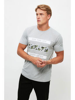 Trendyol - Man Grey T-Shirt