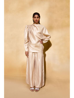 EchoStudio - Gold Solid Co-Ord (Set of 2)