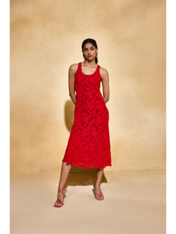 EchoStudio - Red Moss Dress