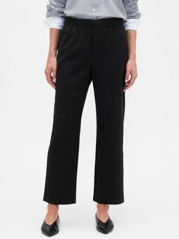 GAP - Women'S Relaxed Fit Mid Waist Trousers Black