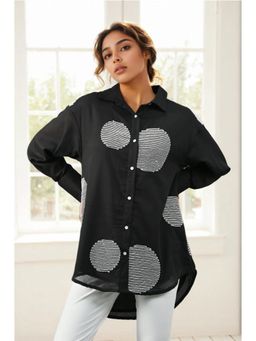 Autumnlane - Pawan Onyx Embroidery Cotton Shirt