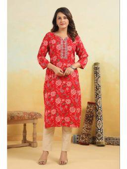 Autumnlane - Varisha Crimson Embroidered Kurta