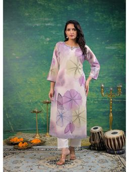 Autumnlane - Hiya Swan Embroidered Cotton Kurta