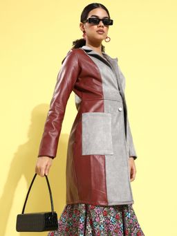 AAREIN - Long Sleeves Suede Casual Regular Fit Overcoat