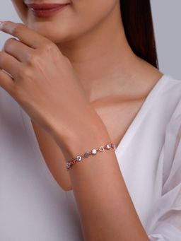 GIVA - 925 Silver Women Rose Gold Glory Radiance Adjustable Bracelet