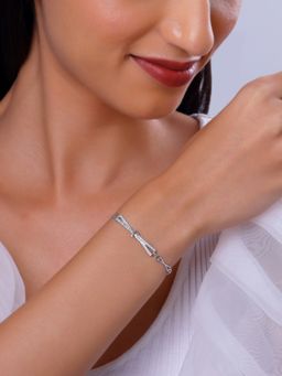 GIVA - 925 Silver Women Crystal Beam Adjustable Bracelet