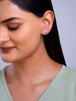 GIVA - 925 Silver Women Wave Shell Pink Stud Earrings