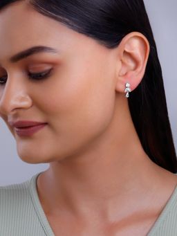 GIVA - 925 Silver Women Perfect Leaf Drop Earrings