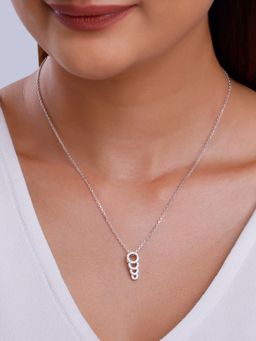 GIVA - 925 Silver Women Radiant Circle Pendant Necklace