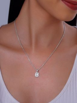 GIVA - 925 Silver Women Sparkling Zirconia Pendant Necklace