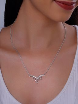 GIVA - 925 Silver Women Megastar Stones Necklace