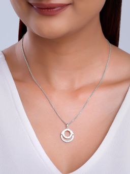 GIVA - 925 Silver Women Celestial Circle Pendant Necklace