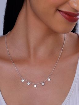 GIVA - 925 Silver Women Moonlit Charm Necklace