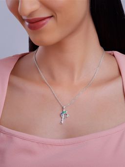 GIVA - 925 Silver Women Elegant Multi-Color Pendant Necklace