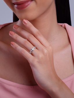 GIVA - 925 Silver Women Be My Queen Fixed Size Ring