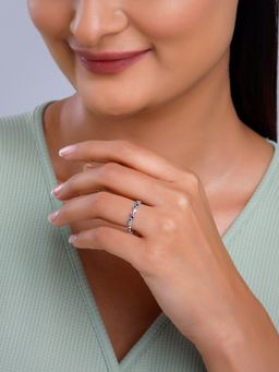 GIVA - 925 Silver Women Colorful Elegant Fixed Size Ring