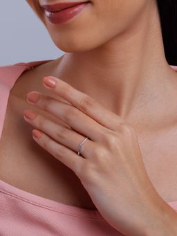 GIVA - 925 Silver Women Colorful Vanki Fixed Size Ring