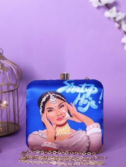 SWISNI - Multi-Color Lady Printed Clutch Bag