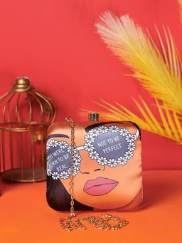 SWISNI - Multi-Color Printed Digital Clutch Bag