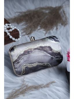 SWISNI - Women Multi-Color Abstract Printed Rectangle Clutch Bag