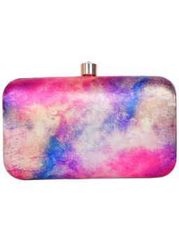 SWISNI - Multi-Color Abstract Digital Printed Clutch