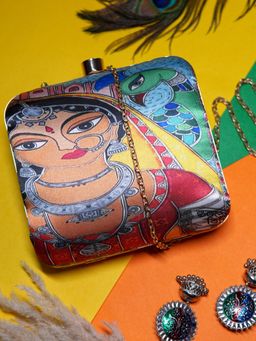 SWISNI - Multi-Color Printed Digital Clutch Bag