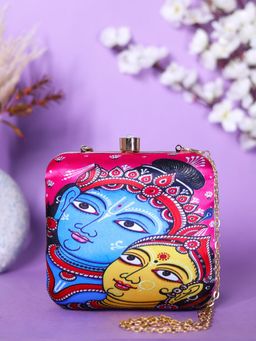 SWISNI - Multi-Color Printed Digital Clutch Bag