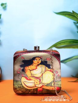 SWISNI - Multi-Color Printed Digital Clutch Bag