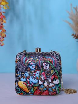 SWISNI - Multi-Color Printed Digital Clutch Bag