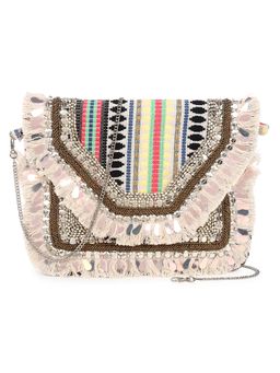 SWISNI - Casual Black Banjara Boho Sling Bag