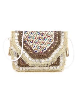 SWISNI - Womens Casual Golden Sober Banjara Bag