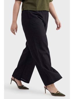 Virgio - Cotton Wide Leg Pull On Plus Size Pants for Women