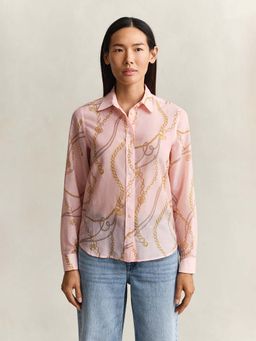 GANT - Women Pink Printed Regular Fit Shirt