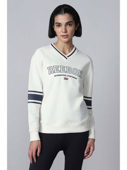 Reebok - Women Off White Sweatshirts