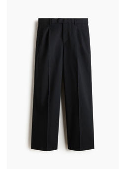 H&M - Men Black Loose Fit Tailored Trousers