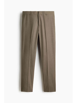 H&M - Men Beige Slim Fit Suit Trousers