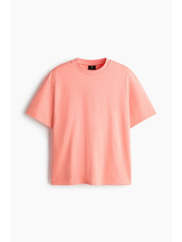 H&M - Men Pink Loose Fit Interlock T-Shirt
