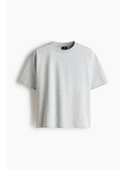 H&M - Men Grey Oversized Fit Boxy-Style T-Shirt
