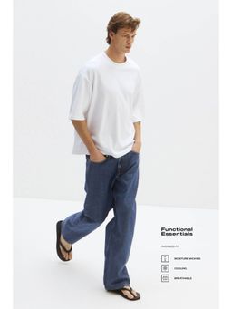H&M - Men White Cooling Oversized Fit T-Shirt