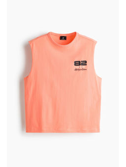 H&M - Men Pink Loose Fit Printed Vest Top