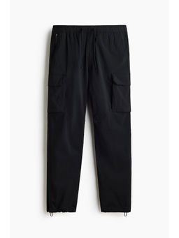 H&M - Men Black Regular Fit Cargo Trousers