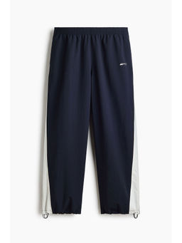 H&M - Men Blue Loose Fit Nylon Track Pants