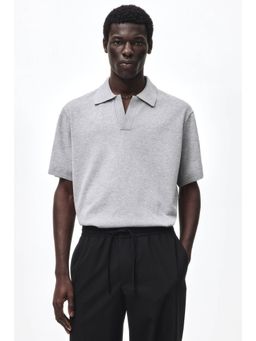 H&M - Men Grey Relaxed Fit Polo Shirt