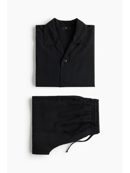 H&M - Men Black 2-Piece Lyocell Set