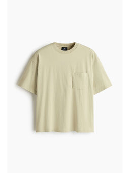 H&M - Men Green Oversized Fit Cotton T-Shirt