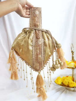 Soho Boho Studio - Gold Bling Triangle Polti Bag