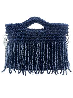 Palette - Jardin Navy Blue Bell Midnight Crochet Handbag