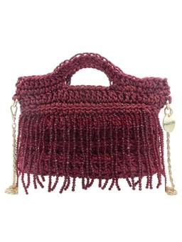 Palette - Jardin Camellia Ruby Red Crochet Beaded Handbag