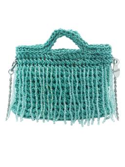 Palette - Jardin Laguna Lily Green Crochet Beaded Handbag